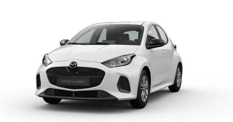 Renting Coches Baratos Mazda 2 Hybrid 1.5 CVT Centre-Line Lunar White