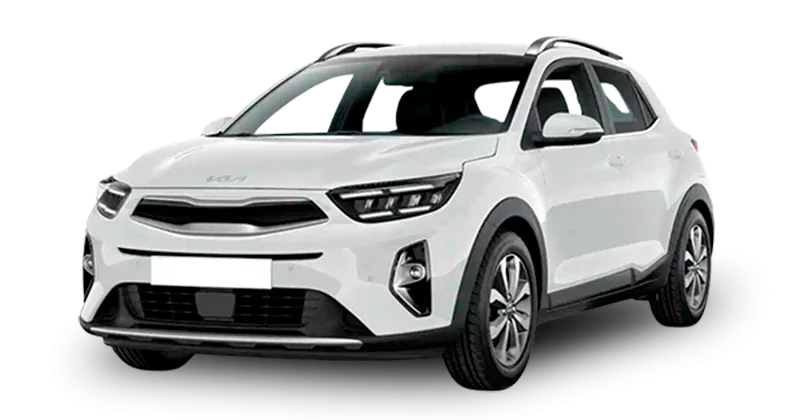 Renting Coches Baratos Kia Stonic 1.0 T-GDi MHEV Concept Clear White, Signal Red, Sparking Silver