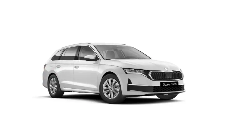 Renting Coches Baratos Skoda OCTAVIA Combi 1.5 TSI DSG MHEV Selection Blanco luna, Gris Graphite, Plata Brillante