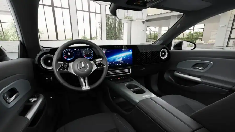 Renting Coches Baratos Mercedes Benz CLA 250+ EQ Negro Cosmos