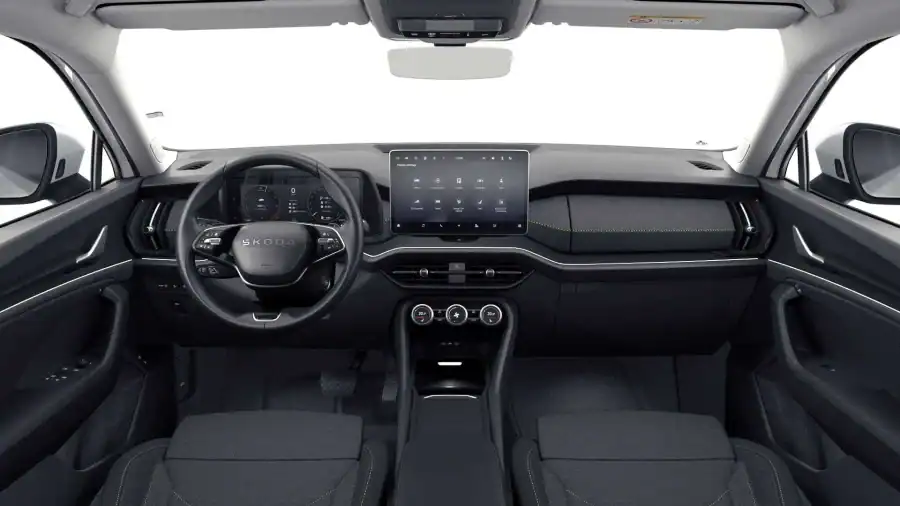 Renting Coches Baratos Skoda Kodiaq iV 1.5 TSI PHEV DSG Selection Blanco, Gris, Negro