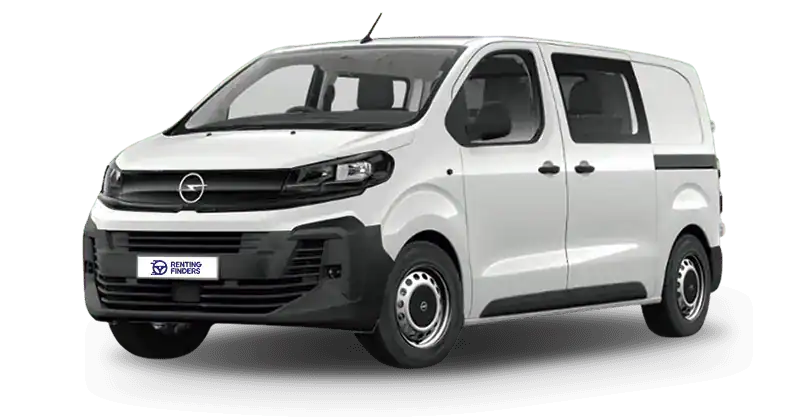 Renting Coches Baratos Opel Vivaro Doble Cabina 6 Plazas M Blanco