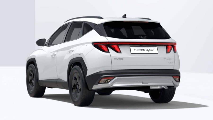 Renting Coches Baratos Hyundai Tucson 1.6T HEV AT Black Line Atlas White