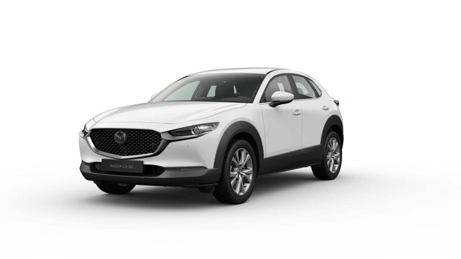 Renting Coches Baratos Mazda CX-30 2.5 e-SKYACT G MHEV Centre-Line Arctic White