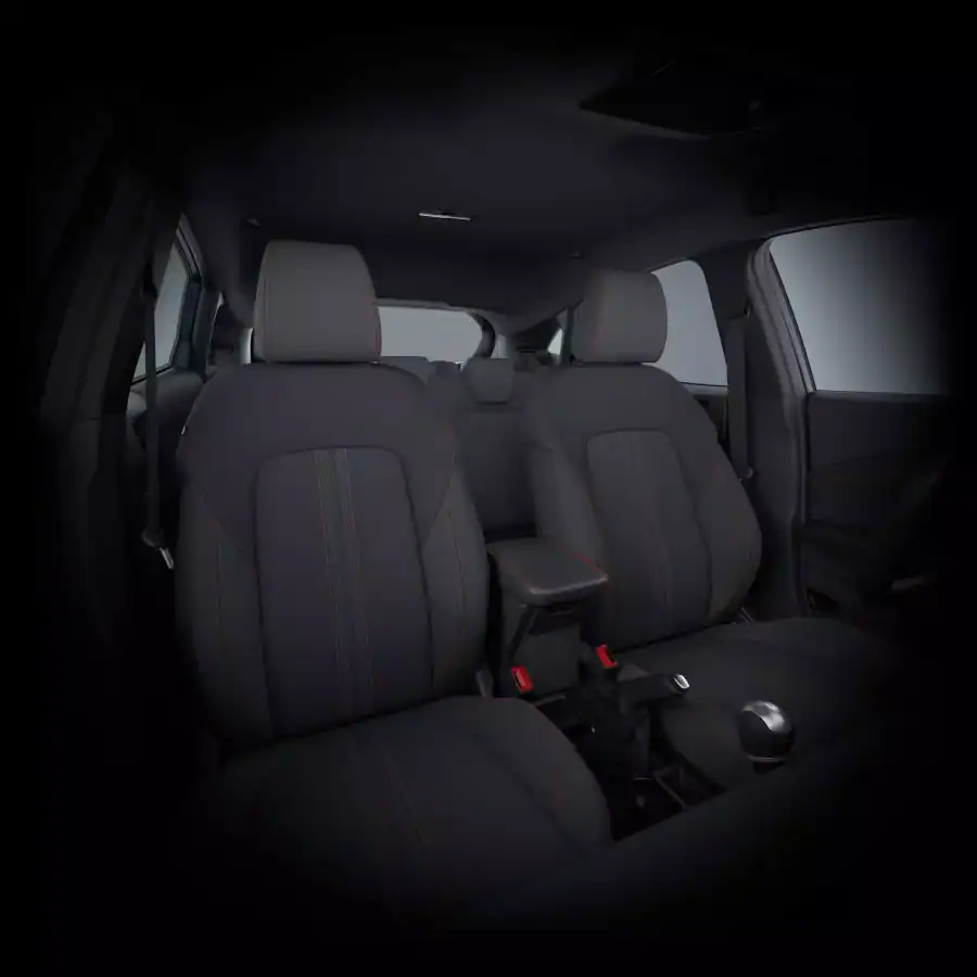 Renting Coches Baratos Ford Puma 1.0 EcoBoost MHEV ST-Line Gris Cactus, Blanco