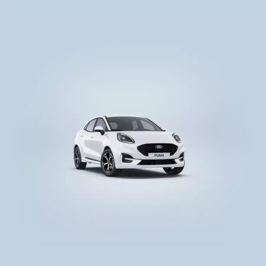 Renting Coches Baratos Ford Puma 1.0 EcoBoost MHEV ST-Line Blanco Frozen