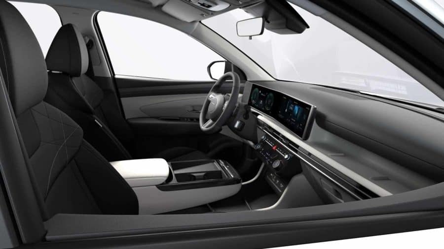 Renting Coches Baratos Hyundai Tucson 1.6T HEV AT KLASS Atlas White, Ecotronic Gray