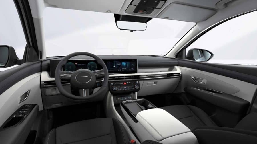 Renting Coches Baratos Hyundai Tucson 1.6T HEV AT KLASS Atlas White, Ecotronic Gray