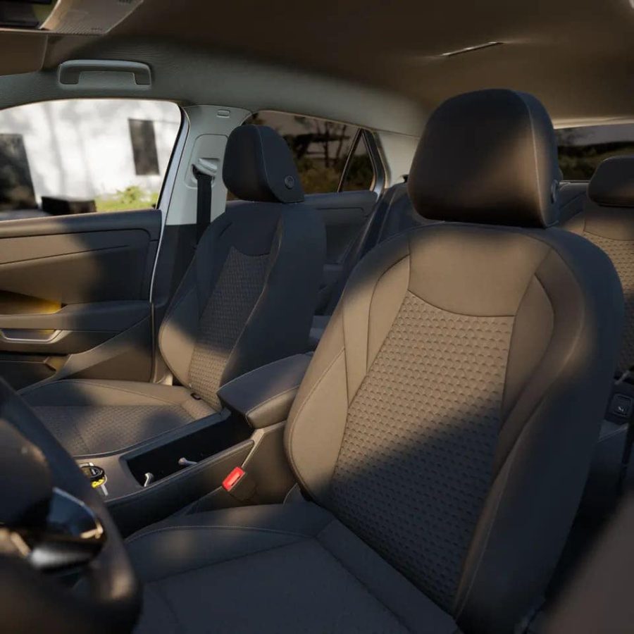 Renting Coches Baratos Volkswagen T-Roc 1.5 eTSI 85kW DSG MAS Blanco Punto, Gris Lobo