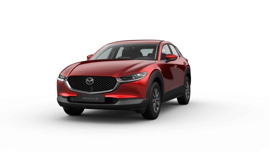 Renting Coches Baratos Mazda CX-30 2.5 e-Skyactiv G MHEV MT Prime-Line Soul Red Crystal