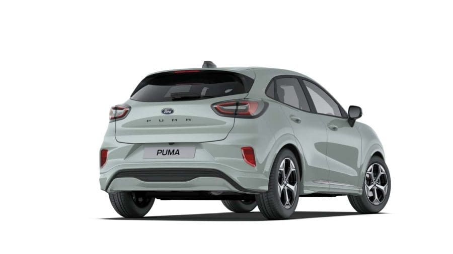 Renting Coches Baratos Ford Puma 1.0 EcoBoost MHEV ST-Line Gris Cactus, Blanco