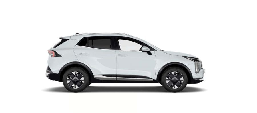 Renting Coches Baratos Kia Sportage 1.6 T-GDi HEV 176kW Drive 4×2 Cassa White, Lunar Silver