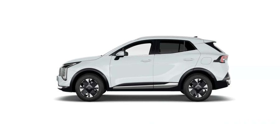 Renting Coches Baratos Kia Sportage 1.6 T-GDi HEV 176kW Drive 4×2 Cassa White, Lunar Silver