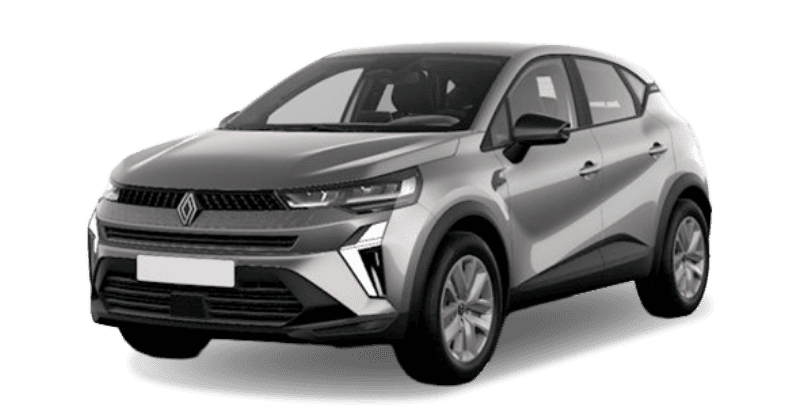 Renting Coches Baratos Renault Captur evolut TCe 103kW EDC mild hyb. Gris Casiopea, Blanco Nacarado