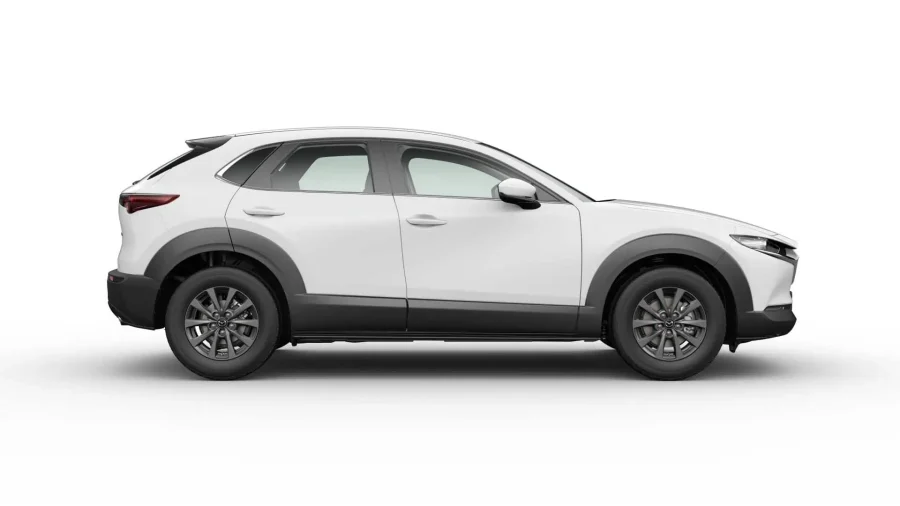 Renting Coches Baratos Mazda CX-30 2.5 e-Skyactiv G MHEV MT Prime-Line Blanco, Soul Red Crystal
