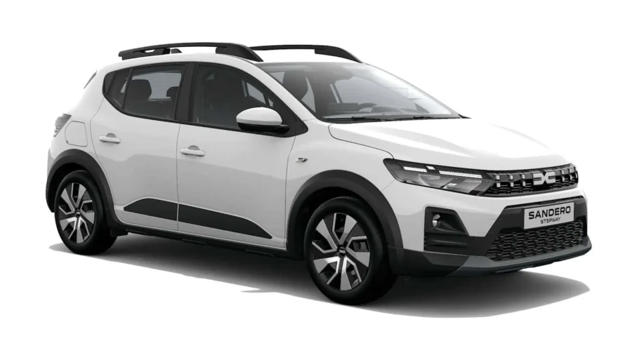 Renting Coches Baratos Dacia Sandero Stepway Expression Go 88kW ECO-G Blanco Glaciar