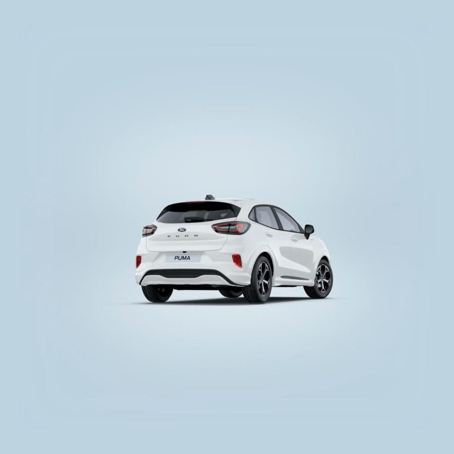 Renting Coches Baratos Ford Puma 1.0 EcoBoost MHEV ST-Line Blanco, Gris Cactus