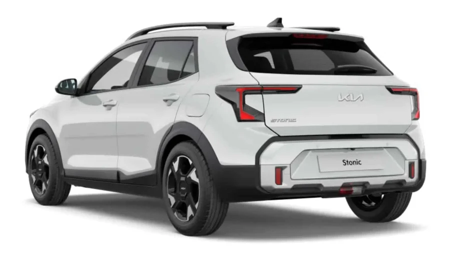 Renting Coches Baratos Kia Stonic 1.0 T-GDi Concept Clear White, Astro Grey
