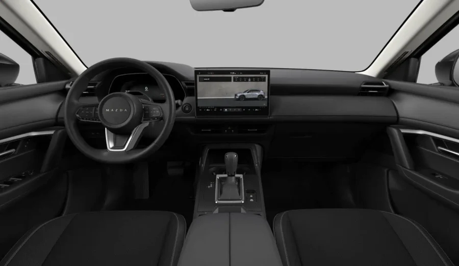 Renting Coches Baratos Mazda CX-5 2.5 e-Skyactiv-G MHEV FWD Aut. Centre-Line Machine Gray, Soul Red Crystal