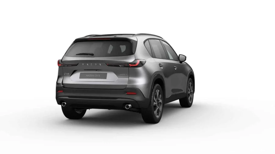 Renting Coches Baratos Mazda CX-5 2.5 e-Skyactiv-G MHEV FWD Aut. Centre-Line Machine Gray, Soul Red Crystal