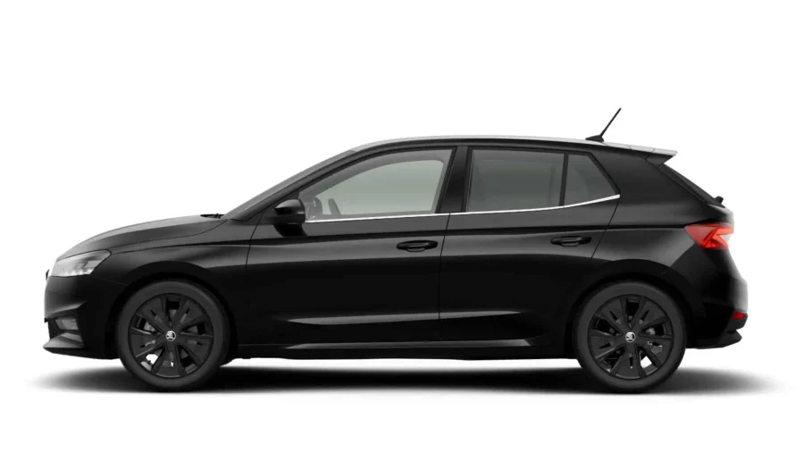 Renting Coches Baratos Skoda Fabia 1.5 TSI DSG Plus Negro Magico Efecto Perla, Blanco Candy