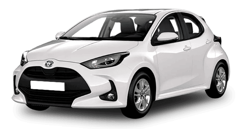 Renting Coches Baratos Toyota Yaris 120H Active Blanco Classic
