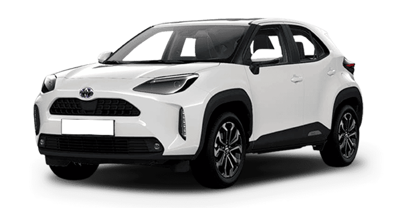 Renting Coches Baratos Toyota Yaris Cross 130H e-CVT Active Blanco Classic, Azul Florida, Gris Agata, Bronce Oliva, Negro Azabache, Gris Grafito