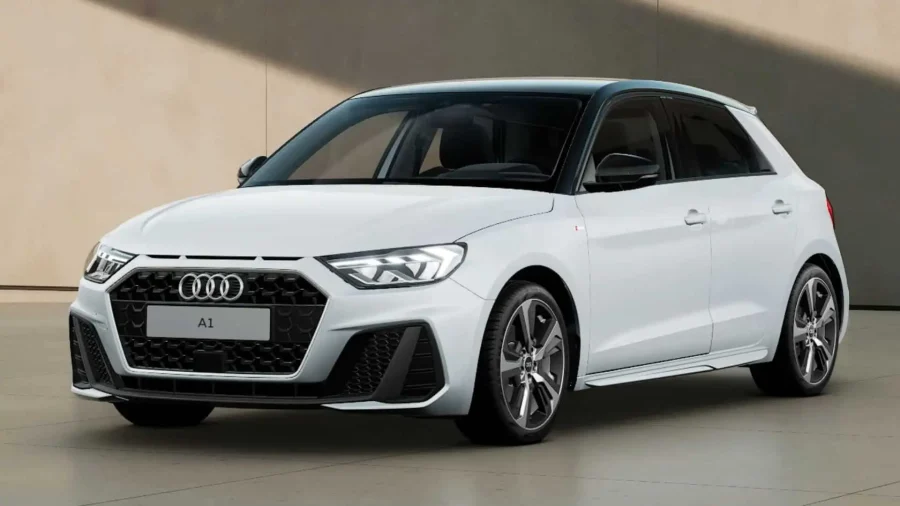 Renting Coches Baratos Audi A1 Sportback 30 TFSI S tronic Adrenalin Blanco Glaciar / Techo Negro