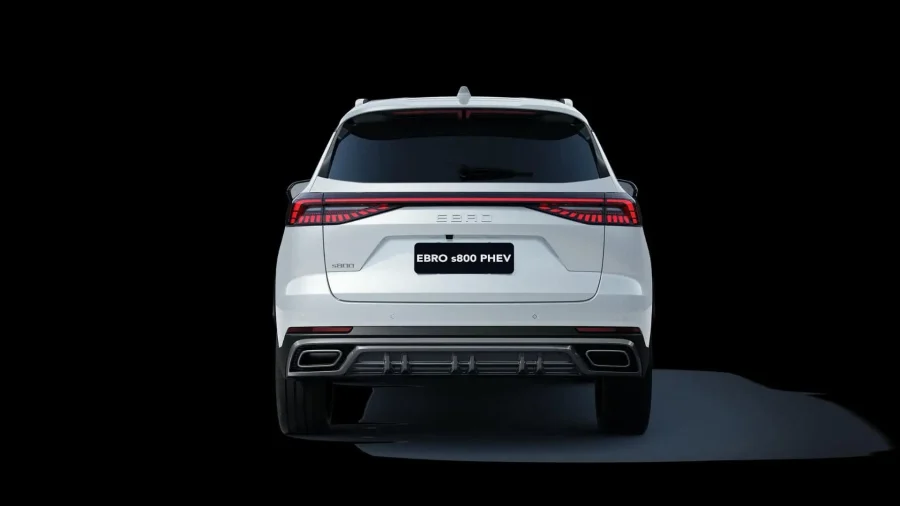 Renting Coches Baratos Ebro S800 1.5 TGDI PHEV Luxury E-CVT Blanco Khaki, Gris Bambu
