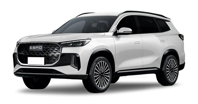 Renting Coches Baratos Ebro S800 1.5 TGDI PHEV Luxury E-CVT Blanco Khaki, Gris Bambu