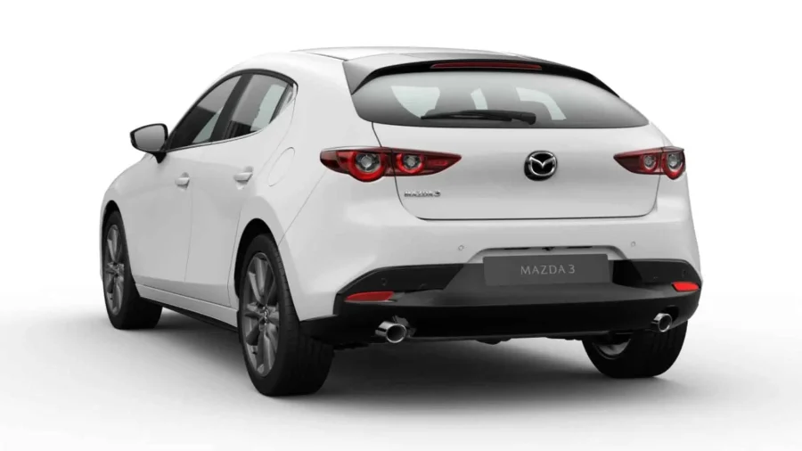 Renting Coches Baratos Mazda 3 2.5 e-SKYACTIV G Centre-Line Arctic White