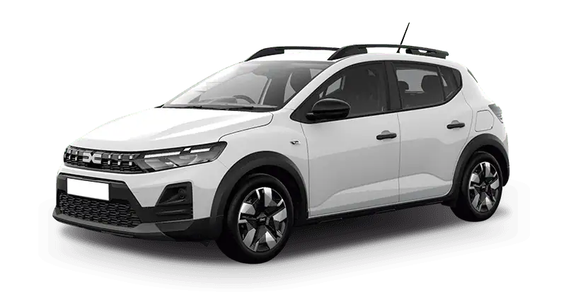 Renting Coches Baratos Dacia Sandero Stepway Essential ECO-G Blanco Glaciar