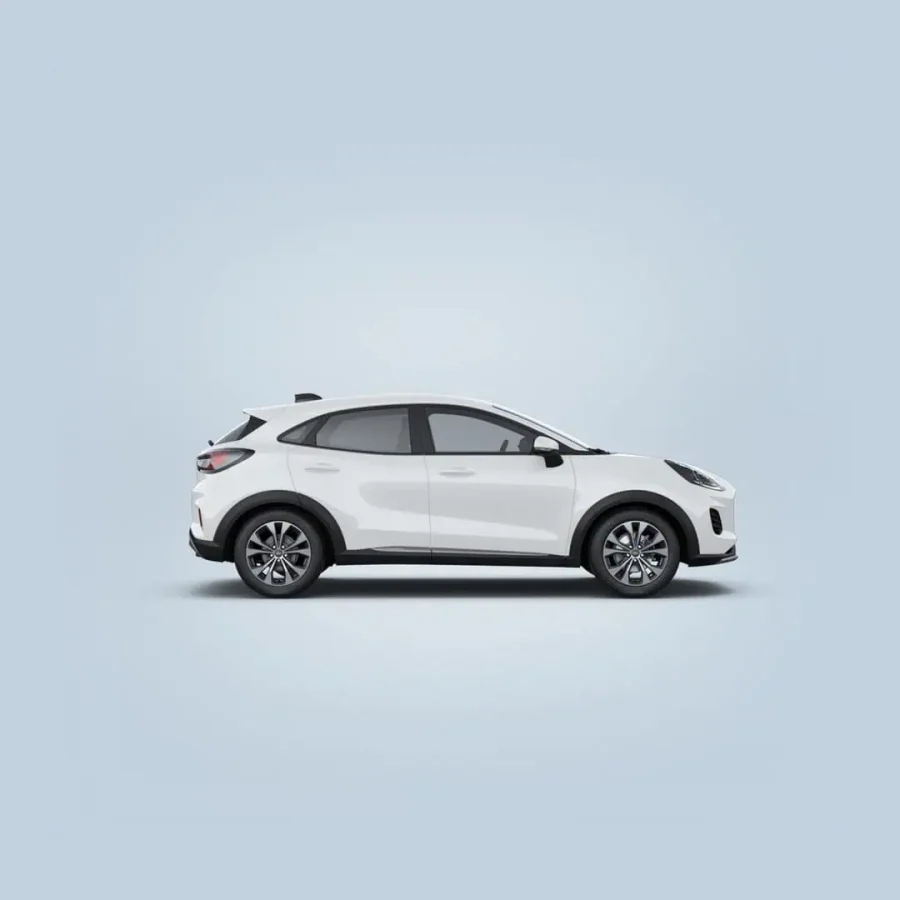 Renting Coches Baratos Ford Puma EcoBoost MHEV Titanium Blanco, Gris Cactus