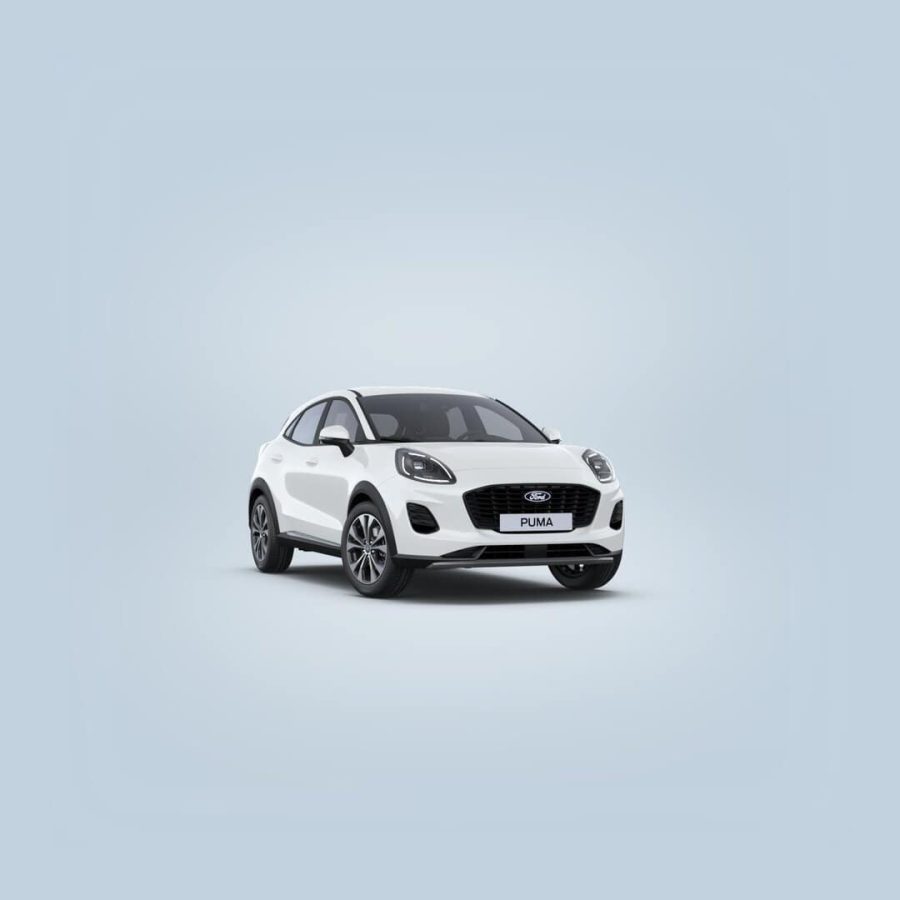 Renting Coches Baratos Ford Puma EcoBoost MHEV Titanium Blanco, Gris Cactus