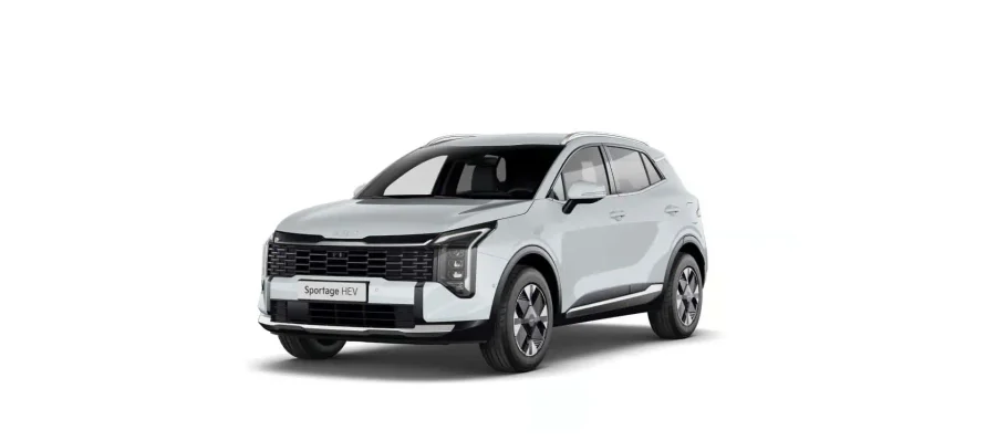 Renting Coches Baratos Kia Sportage 1.6 T-GDi HEV 176kW Drive 4×2 Cassa White, Lunar Silver