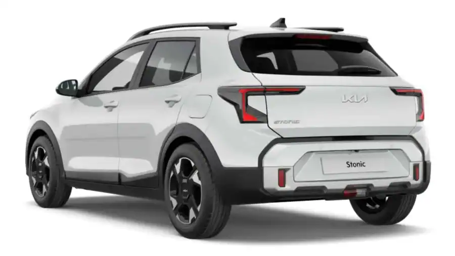 Renting Coches Baratos Kia Stonic 1.0 T-GDi Concept Clear White, Astro Grey