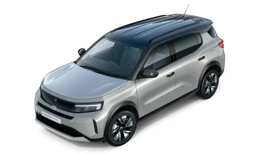 Renting Coches Baratos Opel Frontera 1.2T XHT Hybrid eDCT6 107kW Ultimate Kristall Silver, Arktis White