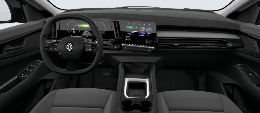 Renting Coches Baratos Renault Austral E-Tech Full Hybrid 147kW Evolution Gris Pizarra, Blanco