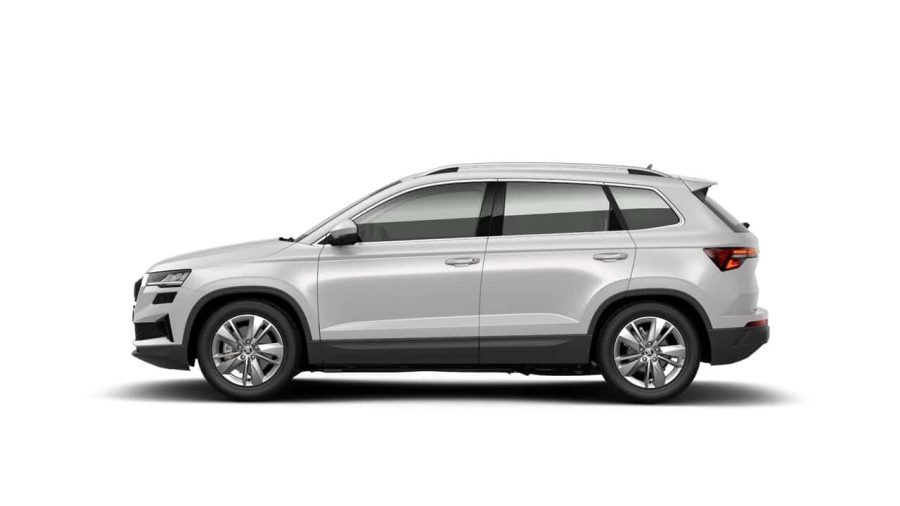 Renting Coches Baratos Skoda Karoq 2.0 TDi DSG Selection 4×4 Blanco Luna, Gris Graphite