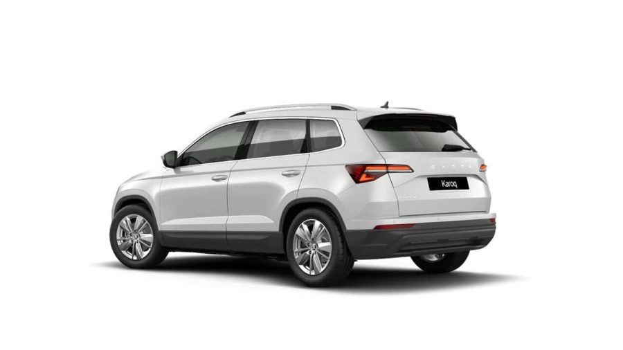 Renting Coches Baratos Skoda Karoq 2.0 TDi DSG Selection 4×4 Blanco Luna, Gris Graphite