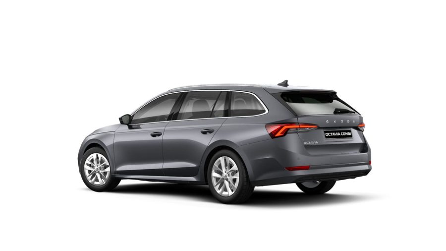 Renting Coches Baratos Skoda OCTAVIA Combi 2.0 TDI DSG Selection Gris Graphito, Blanco Luna