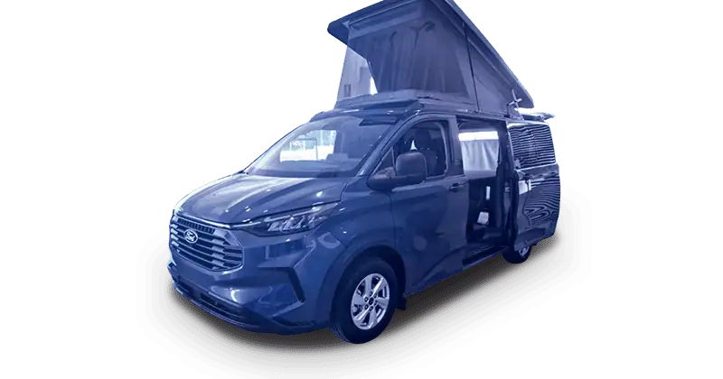 Renting Coches Baratos Ford Transit Custom Kombi 2.0 EcoBlue 320 L1 Trend CAMPERIZADA Magnetic