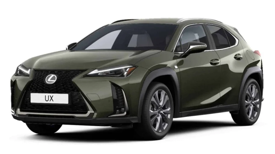 Renting Coches Baratos Lexus UX 300h F Sport Legend Verde Oliva, Gris Berlín, Titanium, Negro Graphite, Blanco Nova, Azul Eléctrico, Copper Petra