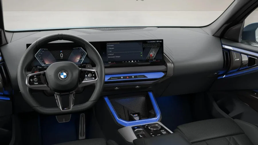 Renting Coches Baratos BMW X3 20d xDrive M Sport Arctic Race Blue, Black Sapphire