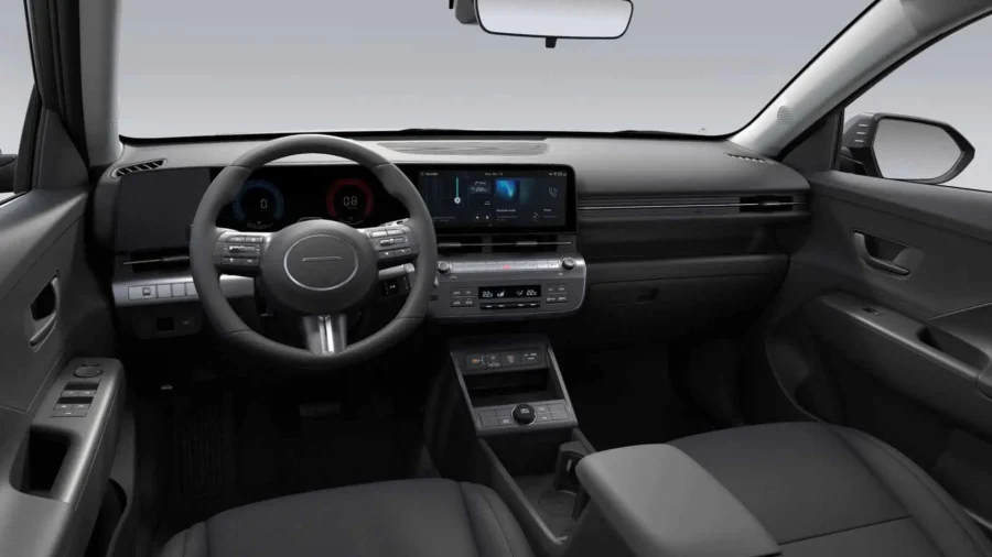 Renting Coches Baratos Hyundai Kona HEV 1.6 GDi DT Maxx Atlas White, Ecotronic Gray