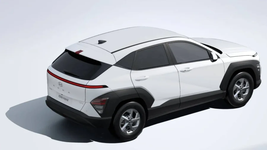 Renting Coches Baratos Hyundai Kona HEV 1.6 GDi DT Maxx Atlas White, Ecotronic Gray
