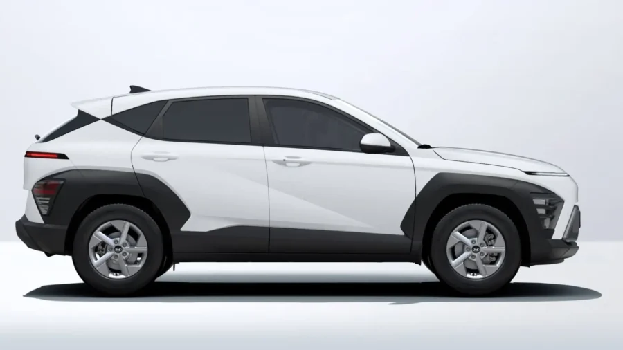 Renting Coches Baratos Hyundai Kona HEV 1.6 GDi DT Maxx Atlas White, Ecotronic Gray