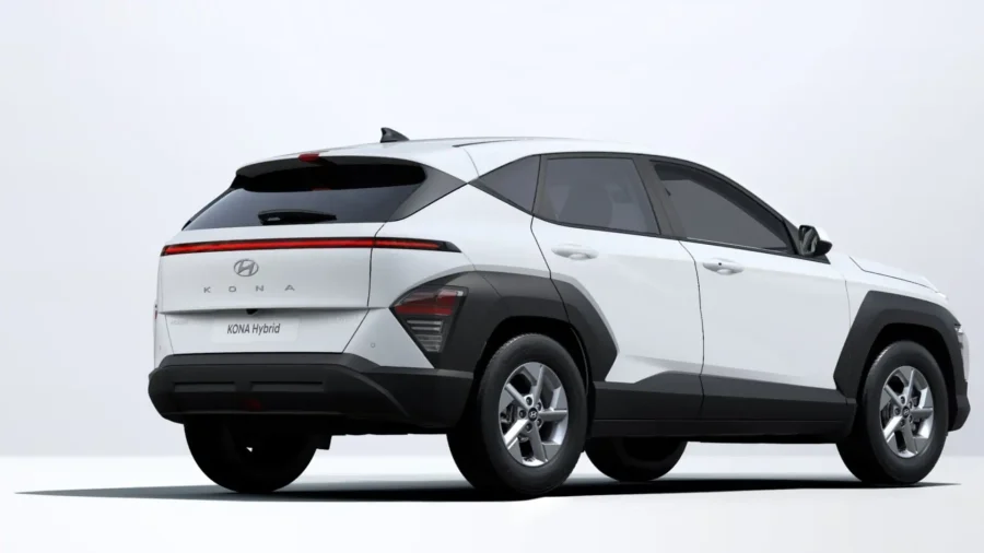 Renting Coches Baratos Hyundai Kona HEV 1.6 GDi DT Maxx Atlas White, Ecotronic Gray
