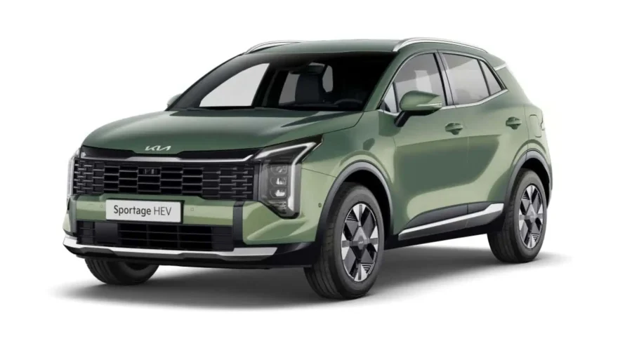 Renting Coches Baratos Kia Sportage 1.6 T-GDi HEV Drive 4×2 Experience Green, Cassa White, Deluxe White, Black Pearl, Lunar Silver, Dark Penta Metal