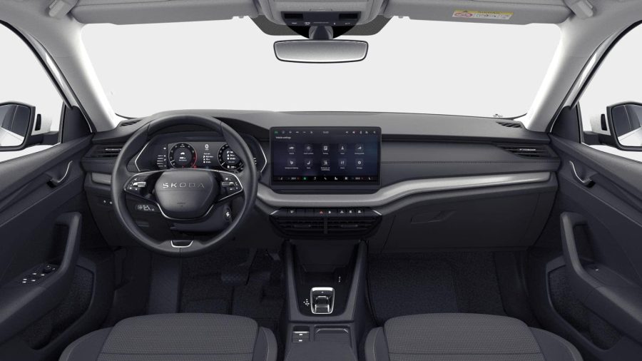 Renting Coches Baratos Skoda OCTAVIA Combi 2.0 TDI DSG Selection Gris Graphito, Blanco Luna